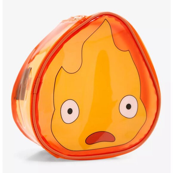 Studio Ghibli Howl's Moving Castle Calcifer Figural Cosmetic Bag - NWT - Picture 2 of 4
